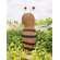 Stuffed Stiffened Fabric Primitive Bee Ornament