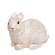 White Resin Bunny, 4 Asstd.