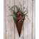 Cone Metal Wall Planter, Rusty