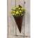 Cone Metal Wall Planter, Rusty
