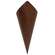 Cone Metal Wall Planter, Rusty
