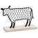 Black Chicken Wire Cow