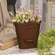 Rust & Black Oval Wall Planter