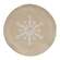 Snowflake Natural Round Mat 17027;