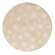 Allover Snowflake Natural Round Mat 17031;