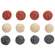 12 Set, Americana Primitive Plaid Rag Balls