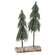 Snowy Pine Tree Pair on Log 18406;