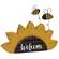 Distressed Wooden "Welcome" Sunflower Sitter with Bees