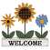 Welcome Triple Flower Sitter