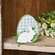 Green & White Buffalo Check Easter Egg Sitter with Bunny