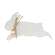 Distressed Wooden Leaping Bunny w/Jute Bow Sitter