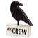 Wooden Old Crow on Base Sitter