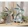 Wooden Floral Bunny Tray