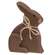 Small Distressed Wooden Chunky Sitting Bunny, 2 Asstd.