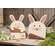 Wooden Layered Bunny Head with Spring Carrot Easel