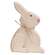 Large Distressed Wooden Chunky Sitting Bunny, 2 Asstd.