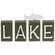 4 Set, "Lake" Word Blocks