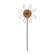 Wooden Button Flower Houseplant Poke, 3 Asstd.