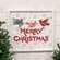 Yuletide Bird Garland & Snowflakes Merry Christmas Sign, 20"x18" 38667;
