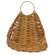 Tan Wicker Hanging Wall Planter 65345;
