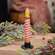 Grungy Glitter Candy Cane Stripe Timer Taper