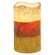 Grungy Candy Corn Timer Pillar, 5"