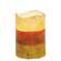 Grungy Candy Corn Timer Pillar, 4"