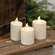 Warm Glow White Glitter Flicker Flame Timer Votive, 3"