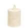 Warm Glow White Glitter Flicker Flame Timer Pillar, 3"