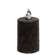 Warm Glow Textured Black Flicker Flame Timer Pillar, 3"