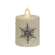 Glitter Snowflake Flicker Flame Timer Pillar, 2.25" x 2.5" 85156;
