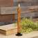 Burnt Ivory Vintage Twist Flicker Flame Timer Taper, 9.5"