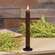 Burnt Mustard Vintage Twist Flicker Flame Timer Taper, 9.5"