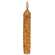 Burnt Ivory Vintage Twist Flicker Flame Timer Taper, 6.25"