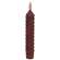 Burnt Burgundy Vintage Twist Flicker Flame Timer Taper, 6.25"