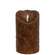 Burnt Mustard LED Wrapped Flicker Flame Timer Pillar, 5"