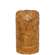 Burnt Ivory LED Wrapped Flicker Flame Timer Pillar, 5"