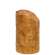 Burnt Ivory LED Wrapped Flicker Flame Timer Pillar, 5"