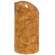 Burnt Ivory LED Wrapped Flicker Flame Timer Pillar, 6"