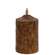 Burnt Mustard Flicker Flame Timer Cake Pillar, 5"