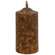 Burnt Mustard Flicker Flame Timer Cake Pillar, 6"