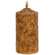 Burnt Ivory Flicker Flame Timer Cake Pillar, 6"