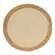 Woven Cotton & Hyacinth Round Mat, Natural