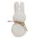 Stuffed White Chenille Bunny Ornament  CS38891;