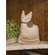 Stuffed Primitive Sitting White Kitty