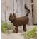 Stuffed Brown Primitive Cat with Yarn Ball