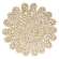 Corn Husk Flower Shape Candle Mat, Large HAC2409;