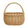 Natural Willow Oval Gathering Basket w/Handle HAC2415;