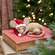 Christmas Sleeping Mouse Felted Ornament
