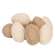 Natural & Ivory Burlap Eggs, 9/Set SR16631;